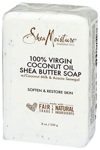 Shea Moisture 100% Virgin Oil Butter Soap, Coconut, 8 Oz (U-Bb-2690)