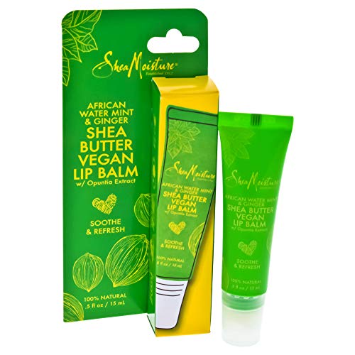 Sheamoisture African Water Mint & Ginger Shea Butter Lip Balm 0.5 Oz
