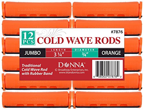Donna Collection Cold Wave Jumbo Rods, Orange