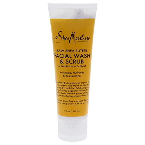 Shea Moisture Raw Shea Butter Facial Wash & Scrub, 4 Ounce