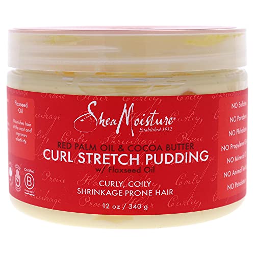 Sheamoisture Curl Stretch Pudding for Curls Red Palm Oil and Cocoa Butter with Shea Butter 11.5 oz
