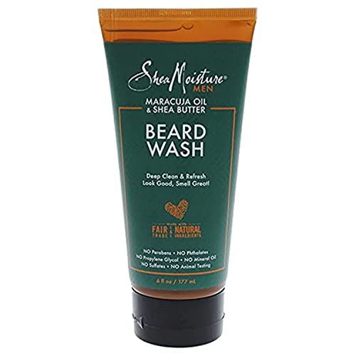 Sheamoisture Beard Wash For A Full Beard Maracuja Oil & Shea Butter To Deep Clean And Refresh Beards 6 Oz