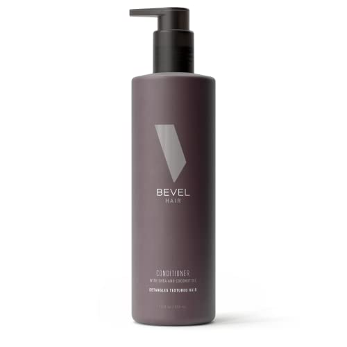 Bevel Hair Conditioner For Men With Coconut Oil And Shea Butter, Sulfate Free Conditioner For Textured Hair, Moisturizes, Conditions And Detangles Hair, 12 Oz (Packaging May Vary)