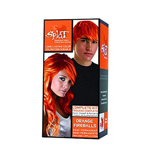 Splat Orange Fireballs Original Complete Hair Dye Kit