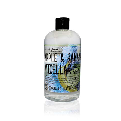 Urban Hydration Apple & Banana Micellar Water Natural Cleanser And Moisturizer, Paraben And Sulfate Free, Firms, Strengthens, For All Skin Types Leaves Skin Feeling Soft And Moisturized, 16.9 Oz