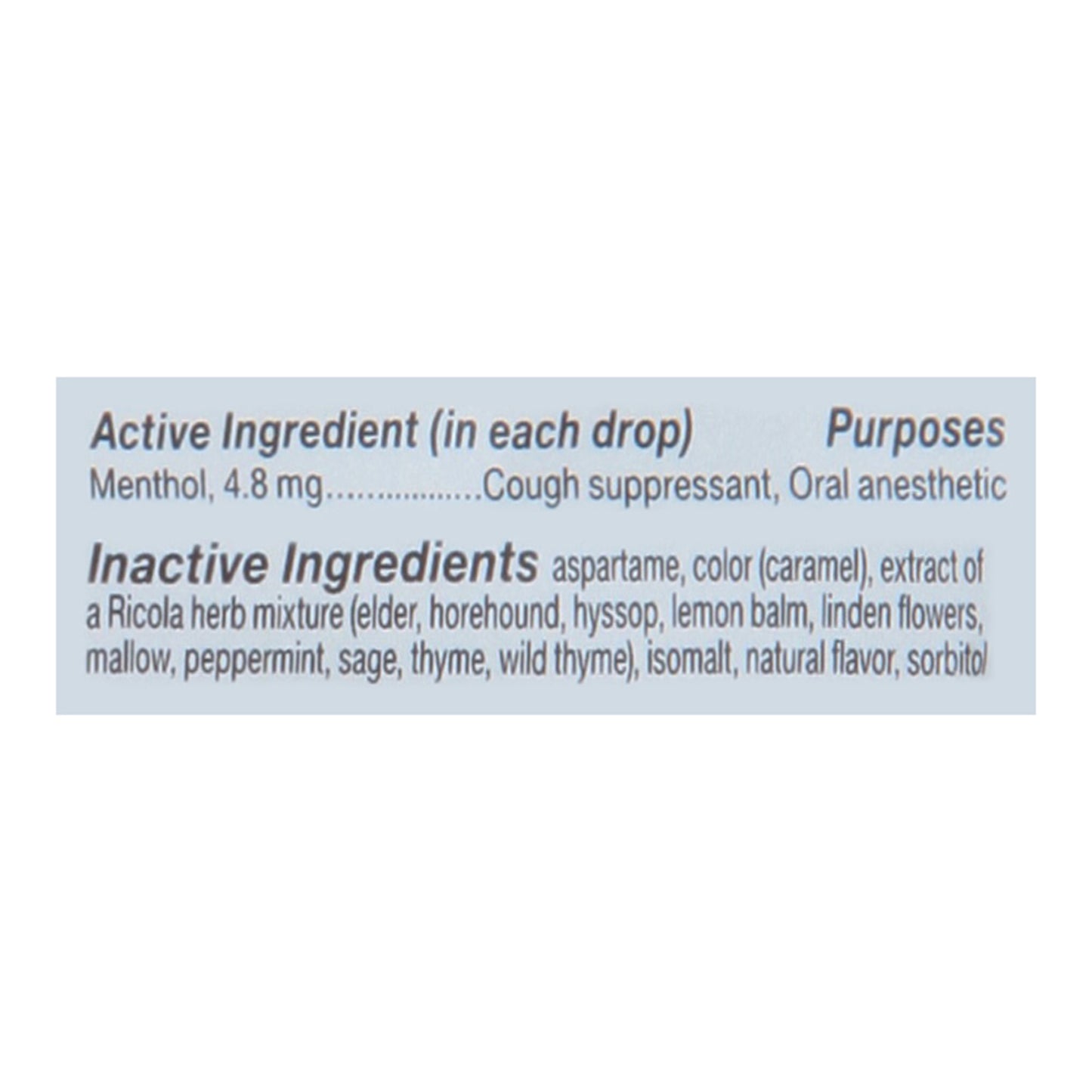 Ricola - Cough Drop Sugar Free Swiss Herb - Case of 8-19 CT
