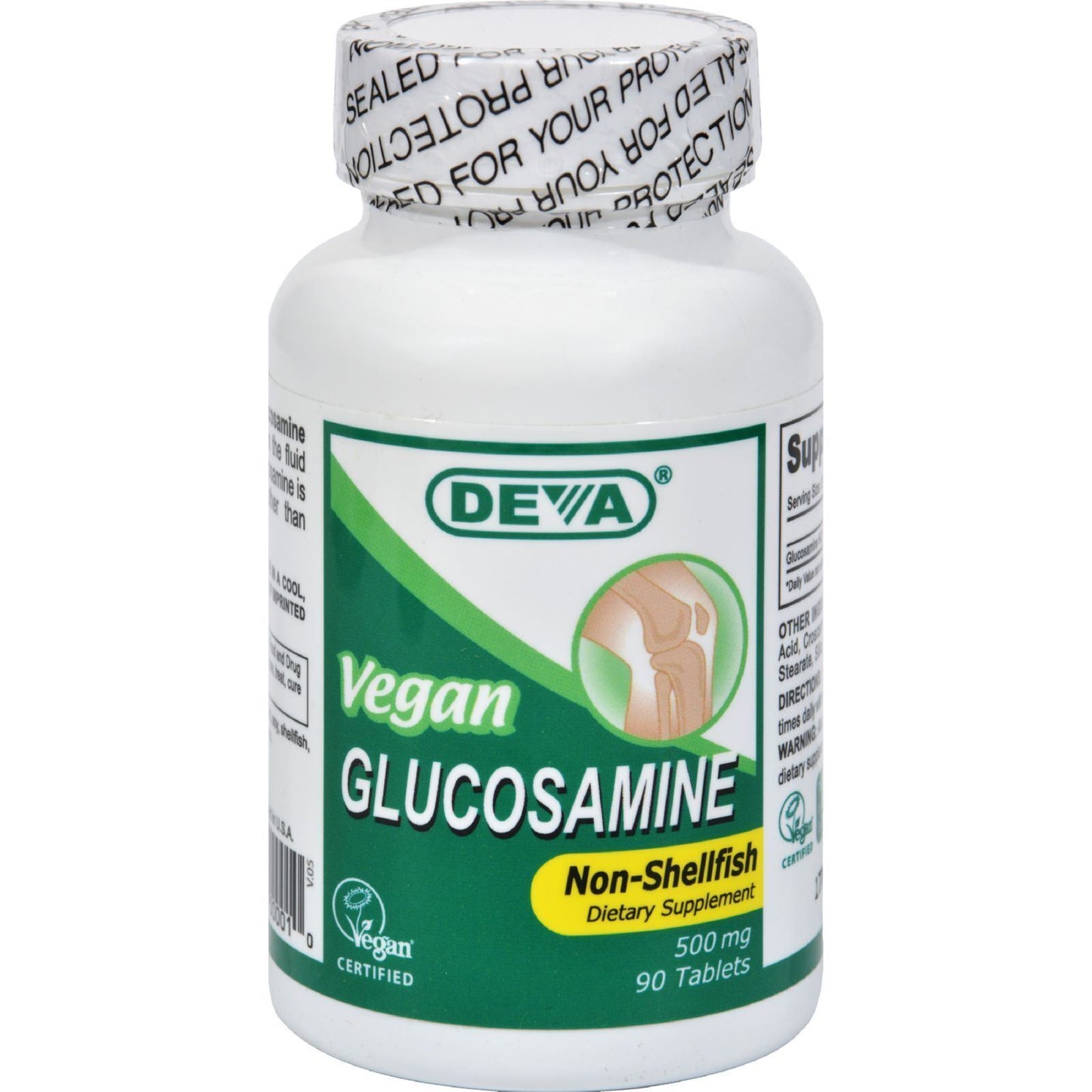 Deva Vegan Vitamins - Glucosamine - 500 mg - 90 Tablets