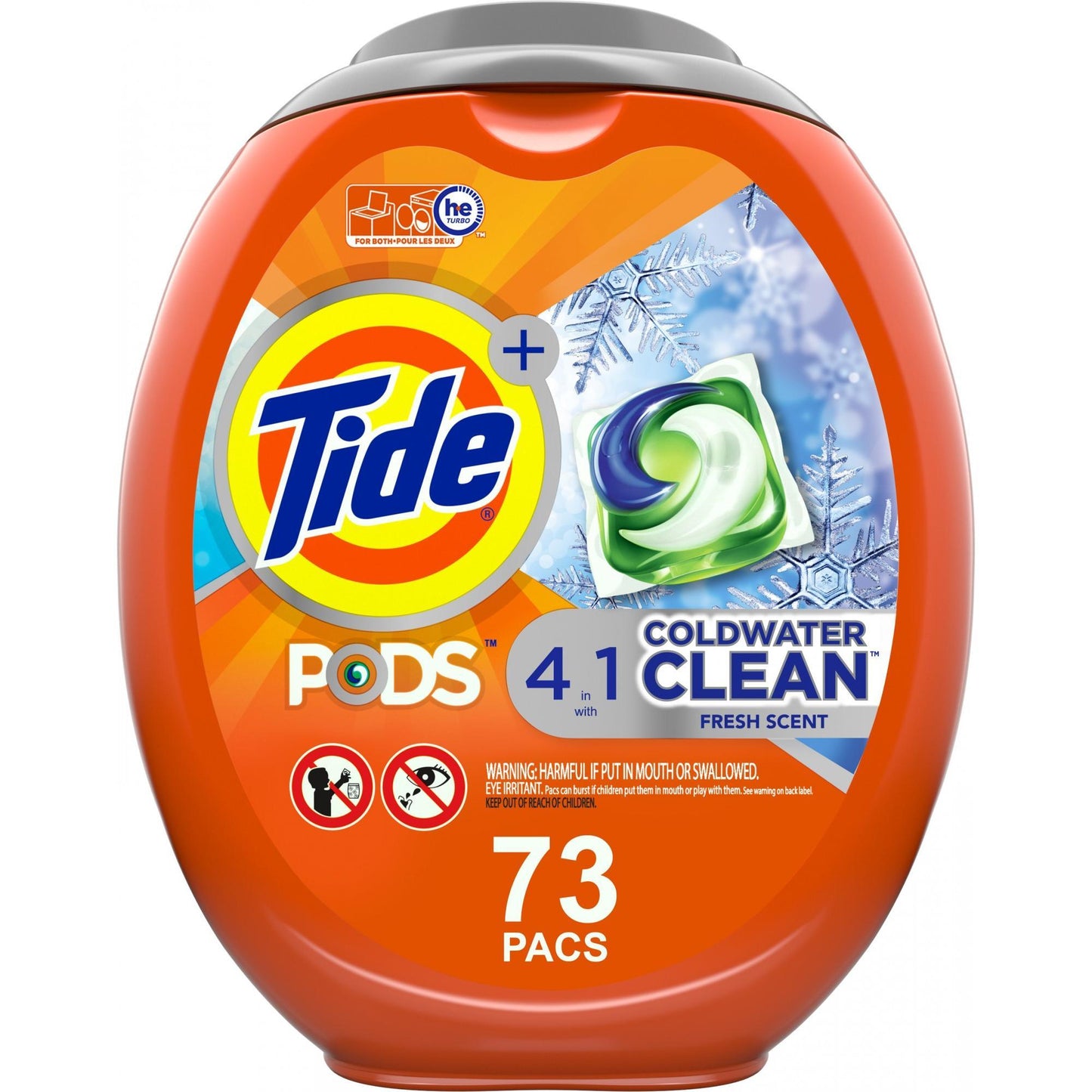 Tide Pods Coldwater Clean Laundry Detergent Pacs; 73 Ct