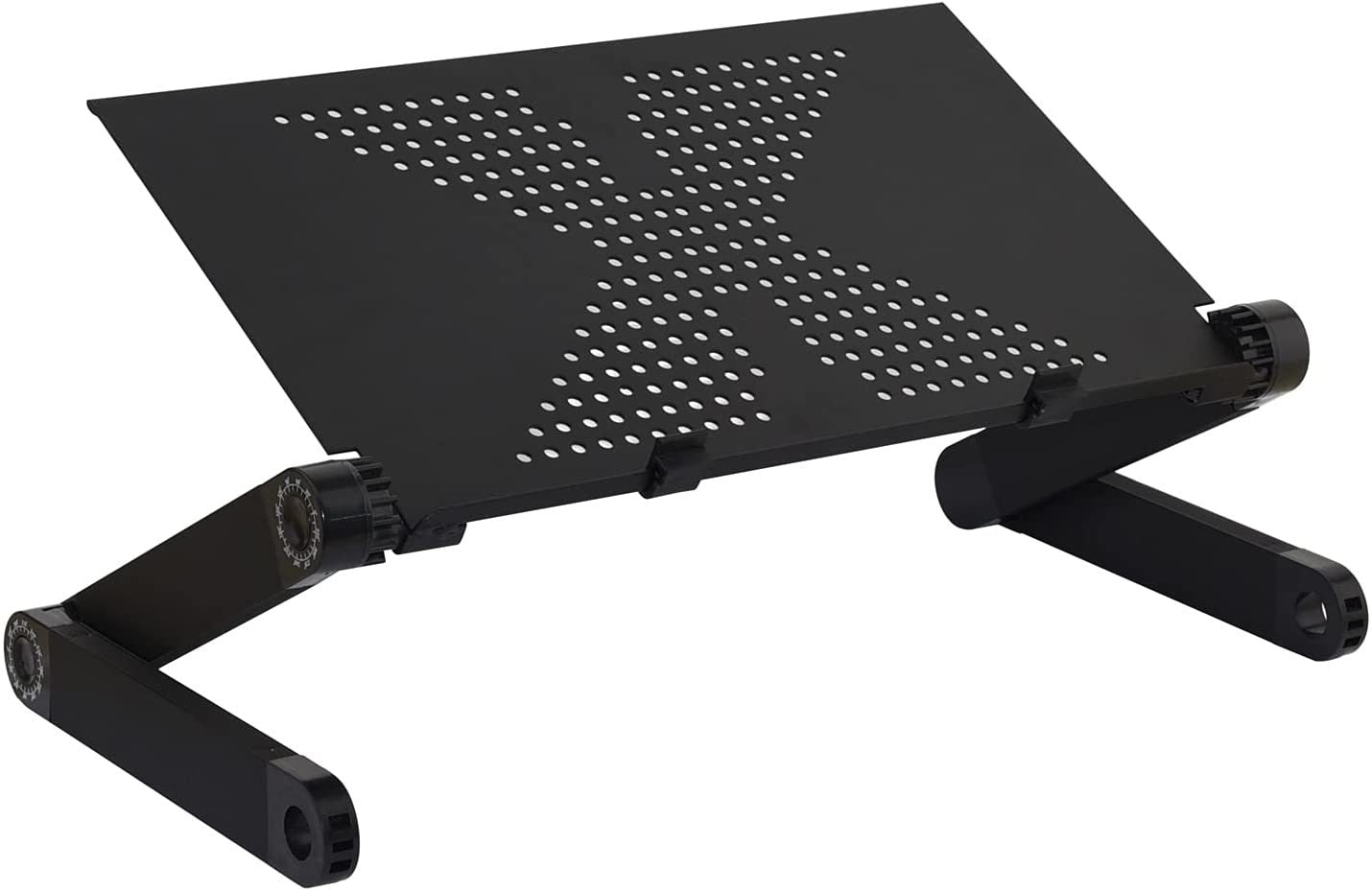 Adjustable Laptop Desk; RAINBEAN Laptop Stand for Bed Portable Lap Desk Foldable Table Workstation Notebook Riser with Mouse Pad; Ergonomic Computer Tray Reading Holder Bed Tray Standing Desk