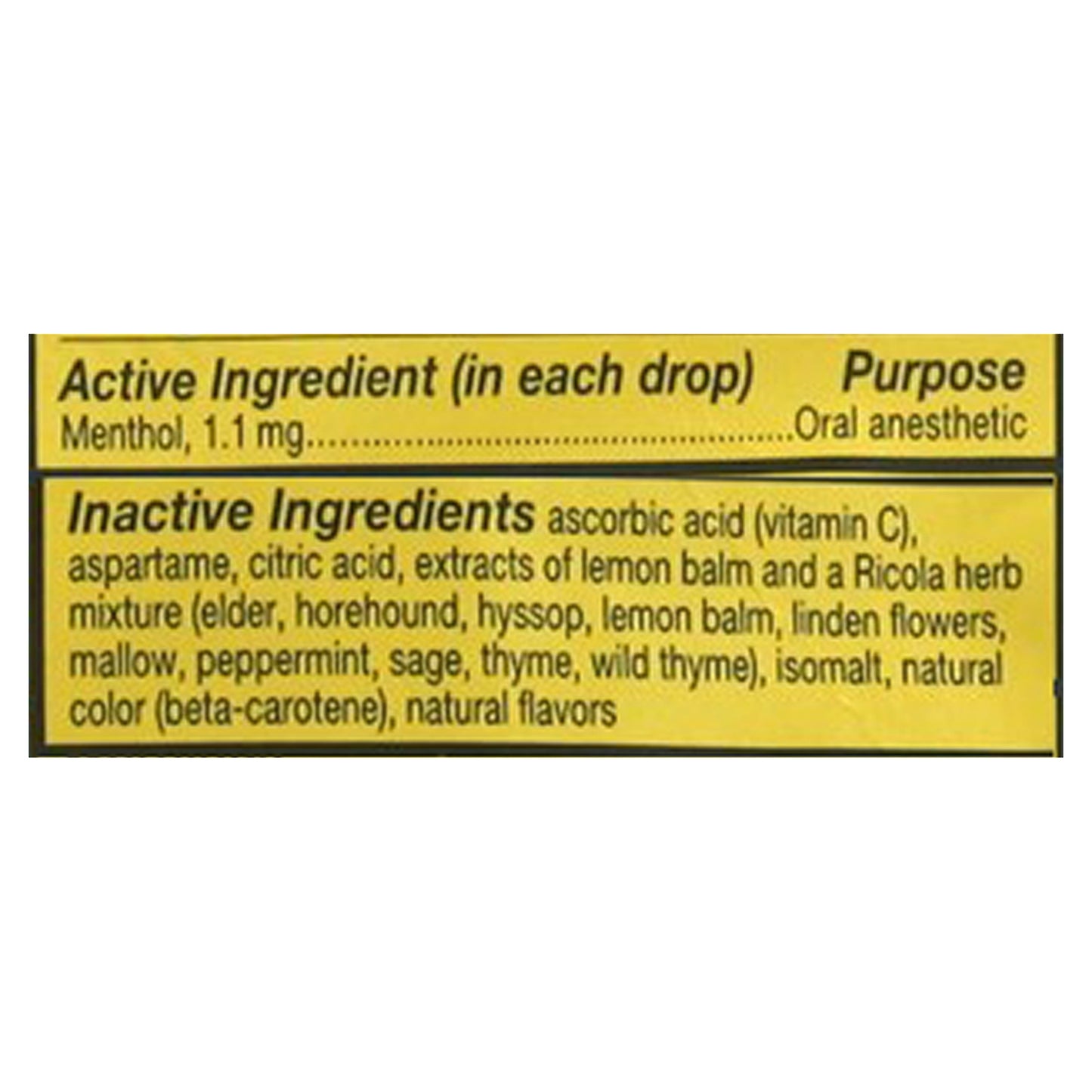 Ricola - Cough Drop Sugar Free Lemon Mint - Case of 6-45 CT