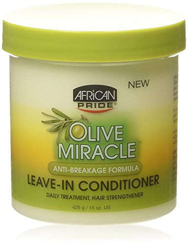 African Pride Olive Miracle Leave-In Conditioner, 15 Ounce