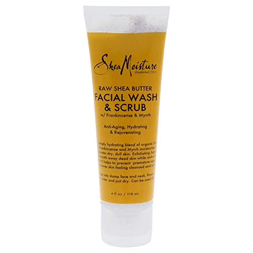 Shea Moisture Raw Shea Butter Facial Wash & Scrub, 4 Ounce