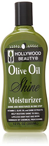 Hollywood Beauty Olive Oil Moist And Shine Moisturizing Hair Lotion, 12 Ounce