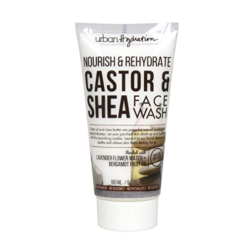 Urban Hydration Castor And Shea Cleanser   Combats Dry Skin, Detoxes, Cleanses And Hydrates, Anti-Aging Benefits For All Skin Types, Leaves Skin Glowing And Smooth   6 Fl Ounces