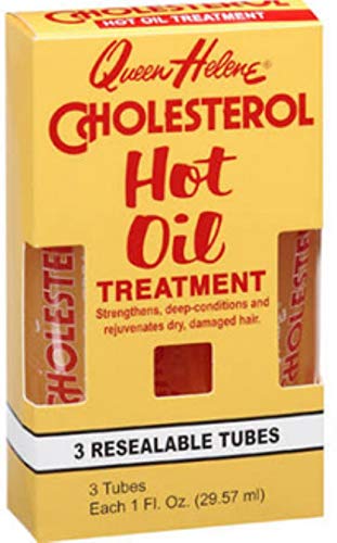 Para Laboratories Queen Helene Cholesterol Hot Oil Treatment In Resealable Tubes, 3 - 1 Fl Oz (29.57 Ml) Tubes