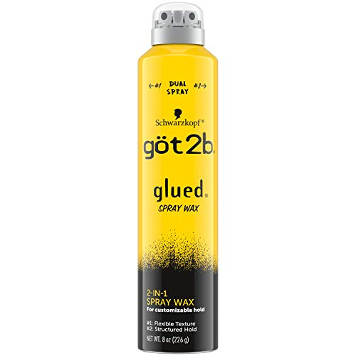 Got2B Glued Spray Wax With 2-In-1 Dual Spray Nozzle, 8 Oz(Pack of 1)