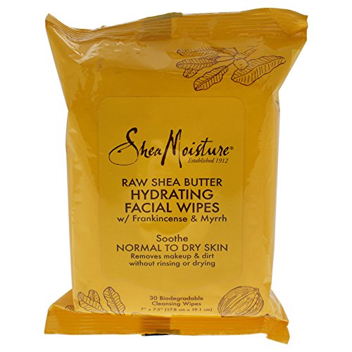 Shea Moisture Raw Shea Facial Wipes, 30 Count