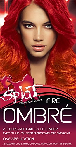 Splat Semi Permanent Fantasy Complete Hair Color Kit In Ombre Fire