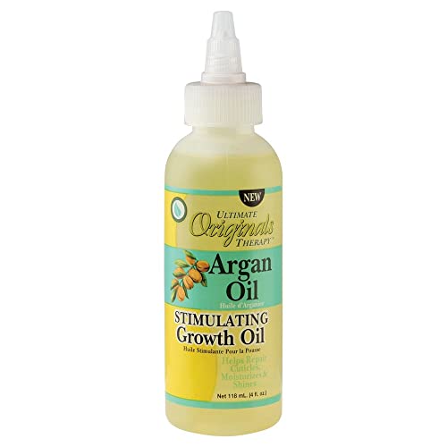 Originals By Africa'S Best Therapy Argan Oil Stimulating Growth Oil, Penetrates & Rejuvenates Hair, Scalp, Nails And Skin, All Day Long Moisturizing & Conditioning, 4Oz Bottle