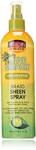 African Pride Olive Miracle Braid Sheen Spray 12 Oz (438125)