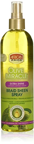 African Pride Braid Sheen Extra Spray, 12 Ounce(Pack of 1)