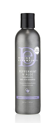 Design Essentials Peppermint & Aloe Therapeutics Anti-Itch Shampoo For Instant Scalp And Dandruff Relief - 8 Oz