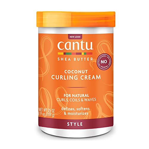 Cantu Shea Butter For Natural Hair Coconut Curling Cream, 25 Ounce(Pack of 1)