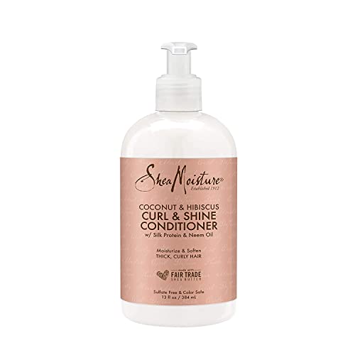 Shea Moisture Coconut & Hibiscus Curl & Shine Conditioner, 13 Ounce