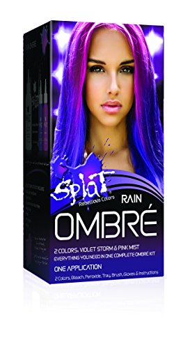 Splat Ombre Rain   Original Complete Kit   Blue & Purple Hair Color   Vegan & Cruelty Free