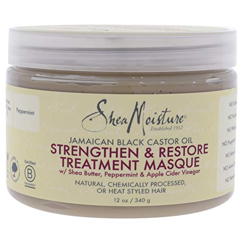 Sheamoisture Jamaican Black Castor Oil Treatment Masque For Dry Hair Jamaican Black Castor Oil Paraben Free Hair Mask 12 Oz