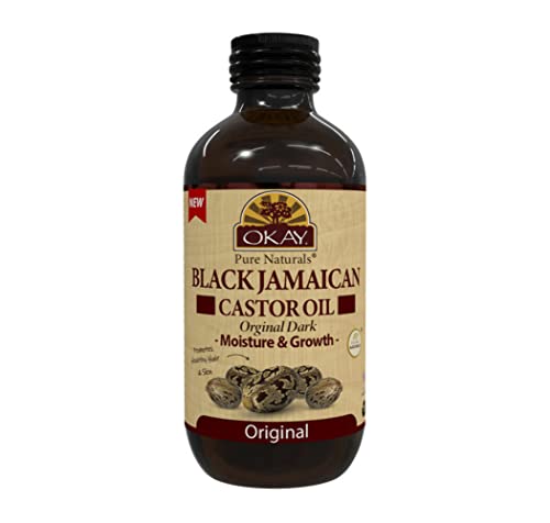 Okay Black Jamaican Castor Oil Original Dark 4Oz / 118Ml