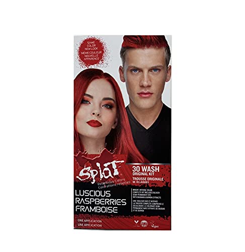 Splat   Luscious Raspberries   Original Complete Kit   Semi-Permanent Hair Dye   Vegan & Cruelty-Free