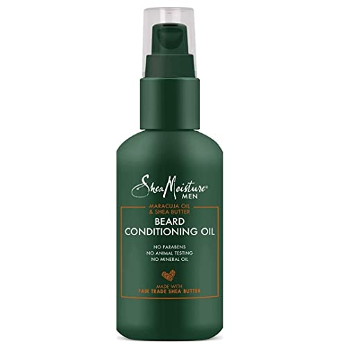 Sheamoisture Beard Conditioning Oil For A Full Beard Maracuja Oil And Shea Butter To Moisturize And Soften Beards 3.2 Oz