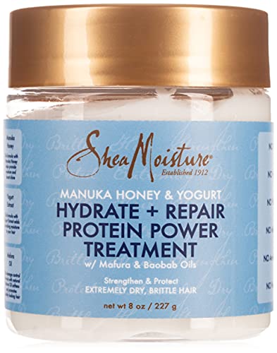 Shea Moisture Manuka Honey And Yogurt Hydrate Plus Repair Protein Power For Unisex Treatment, 8 Ounce