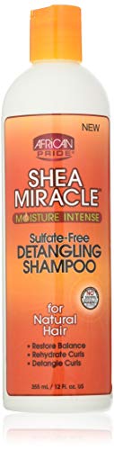 African Pride Shea Butter Miracle Detangling Shampoo, 12 Ounce