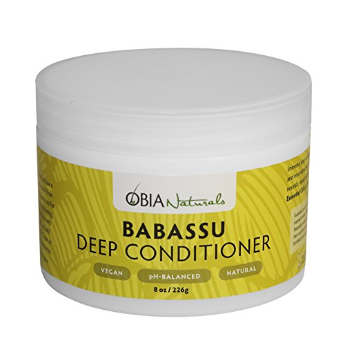 Obia Naturals Babassu Oil Deep Conditioner - Moisturizing Protein-Free - Repairs Dry Hair, Damaged Hair, Textured Hair, Curly Hair, Natural Hair, Color Treated Hair After Shampoo, Sulfate-Free, Vegan