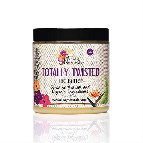 Alikay Naturals Twisted Loc Butter Natural Cocoa Butter, Vitamin E & Grape Seed Oil 8 Ounce