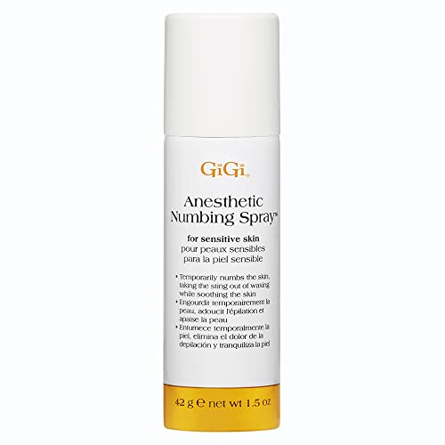 Gigi Anesthetic Numbing Spray For Sensitive Skin - Lidocaine-Based Gel, 1.5 Oz(Pack of 1)