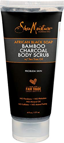 Shea Moisture Bamboo Charcoal Body Scrub, 6 Oz