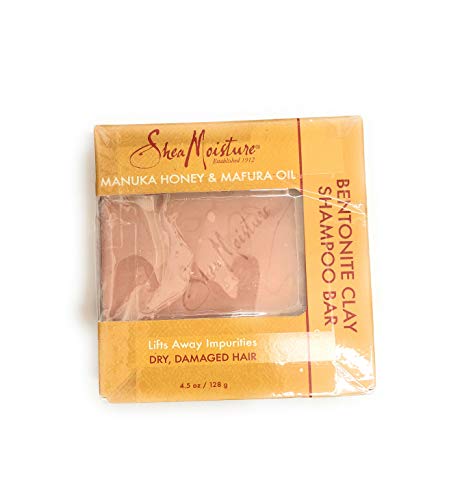 Sheamoisture Manuka Honey & Mafura Oil Clay Shampoo Bar, 4.5 Ounce