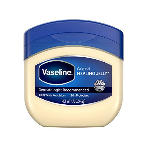 Vaseline Healing Jelly For Dry Cracked Skin And Eczema Relief Original 100 Percent Pure Petroleum Jelly 1.75 Oz,