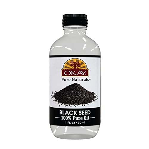 Okay 100% Pure Black Seed Oil For Hair & Skin, 1 Oz (Okay-Blks1)