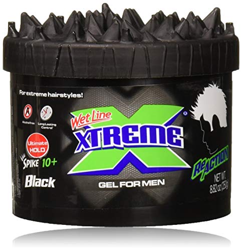 Wet Line Xtreme Reaction Black Ultimate Hold Gel, 8.8 Ounce(Pack of 1)