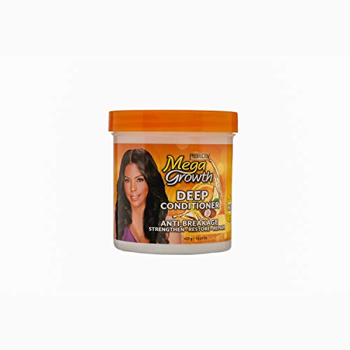 Mega Growth Anti-Breakage Strengthening Deep Conditioner - Hydrating Hair Mask, Restores & Repairs Damaged Fragile Hair, Revitalizes, Renews, Protects From Damage, Restores Softness & Shine, 15 Oz.