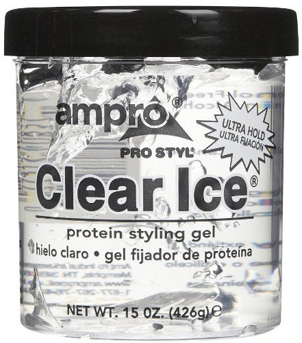 Ampro Pro Styl Clear Ice Protein Styling Gel, Ultra Hold, 15 Ounce