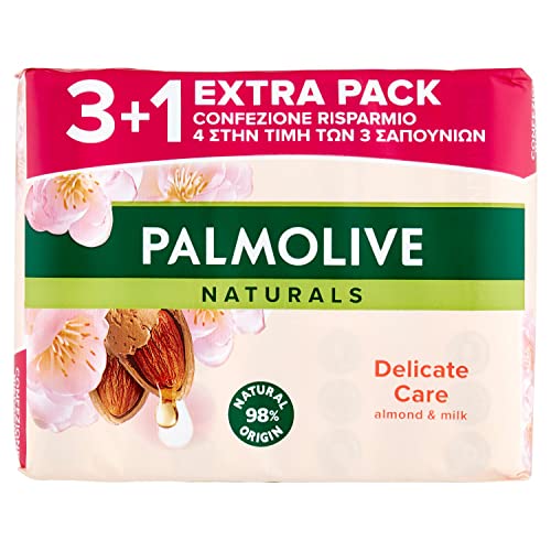 Palmolive - Delicate Care Toiletry Soap With Almond Milk - 360 G, 4 Pieces