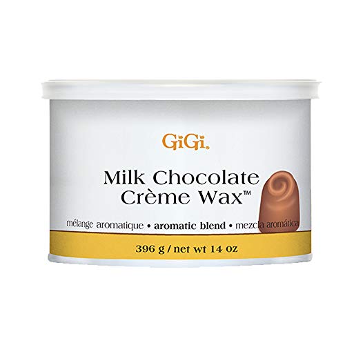 Gigi Milk Chocolate Crme Hair Removal Soft Wax With Cocoa Seed Extract For Coarse To Resistant Hair - 14 Oz