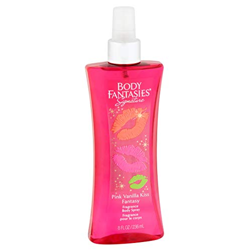 Body Fantasies Signature Fragrance Body Spray, Pink Vanilla Kiss Fantasy, 8 Fluid Ounce (Bf44)