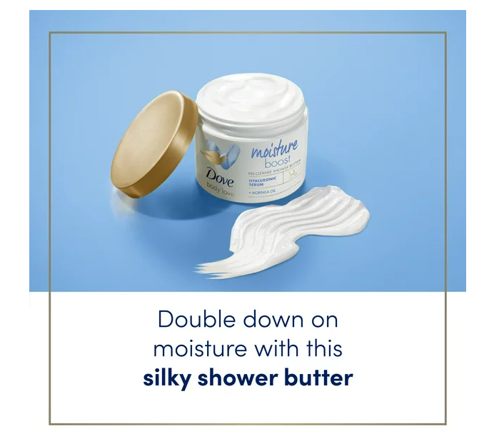 Dove Body Love Moisture Boost Pre-Cleanse Shower Butter;  10 oz