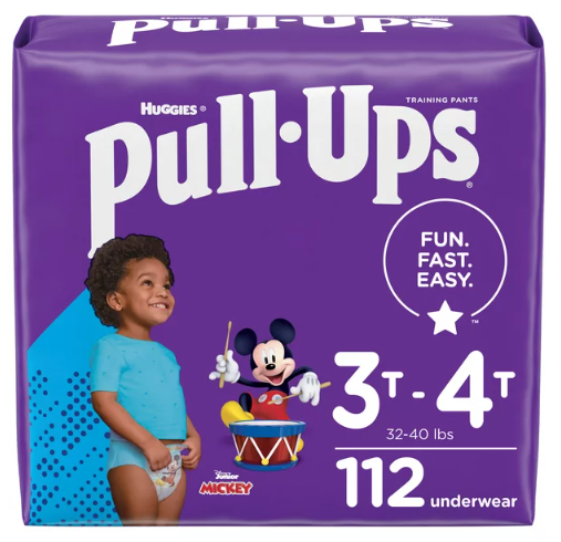 Pull-Ups Boys' Potty Training Underwear Size 5;  3T-4T;  112 Ct